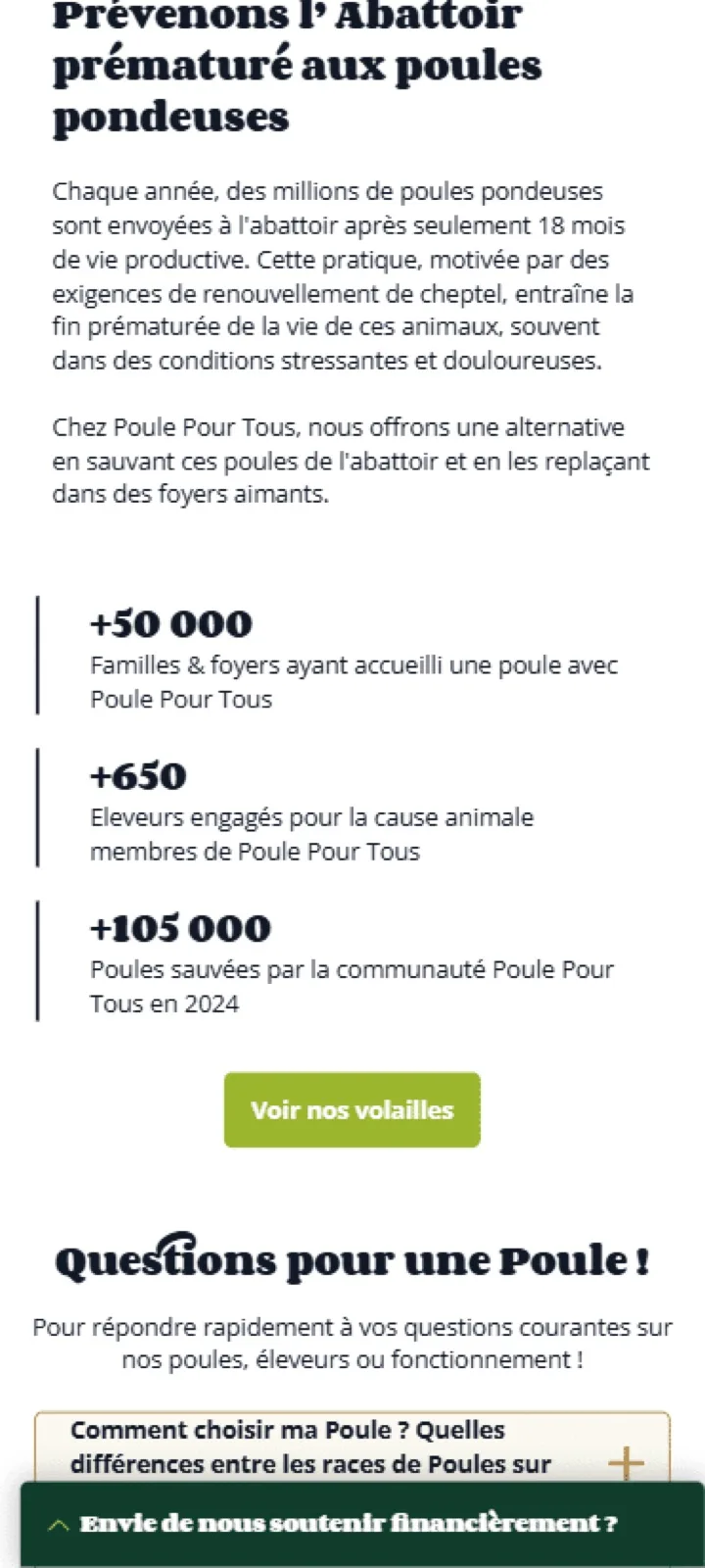 Page de présentation de la marketplace